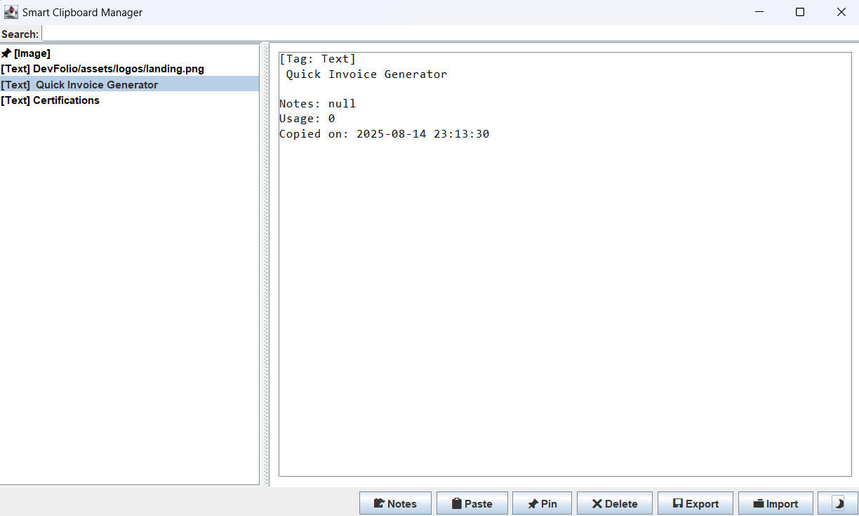 Smart Clipboard Manager